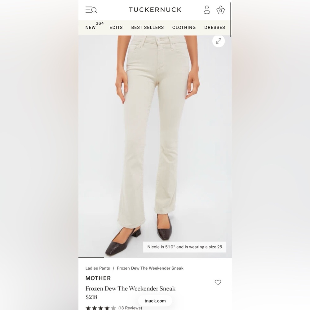 MOTHER Frozen Dew Flare Jeans — Off-White